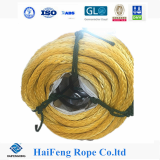 High performance 12 strand uhmwpe rope with splice eyes both